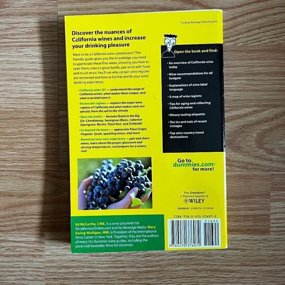 California Wine for Dummies book - Picture 2 of 2